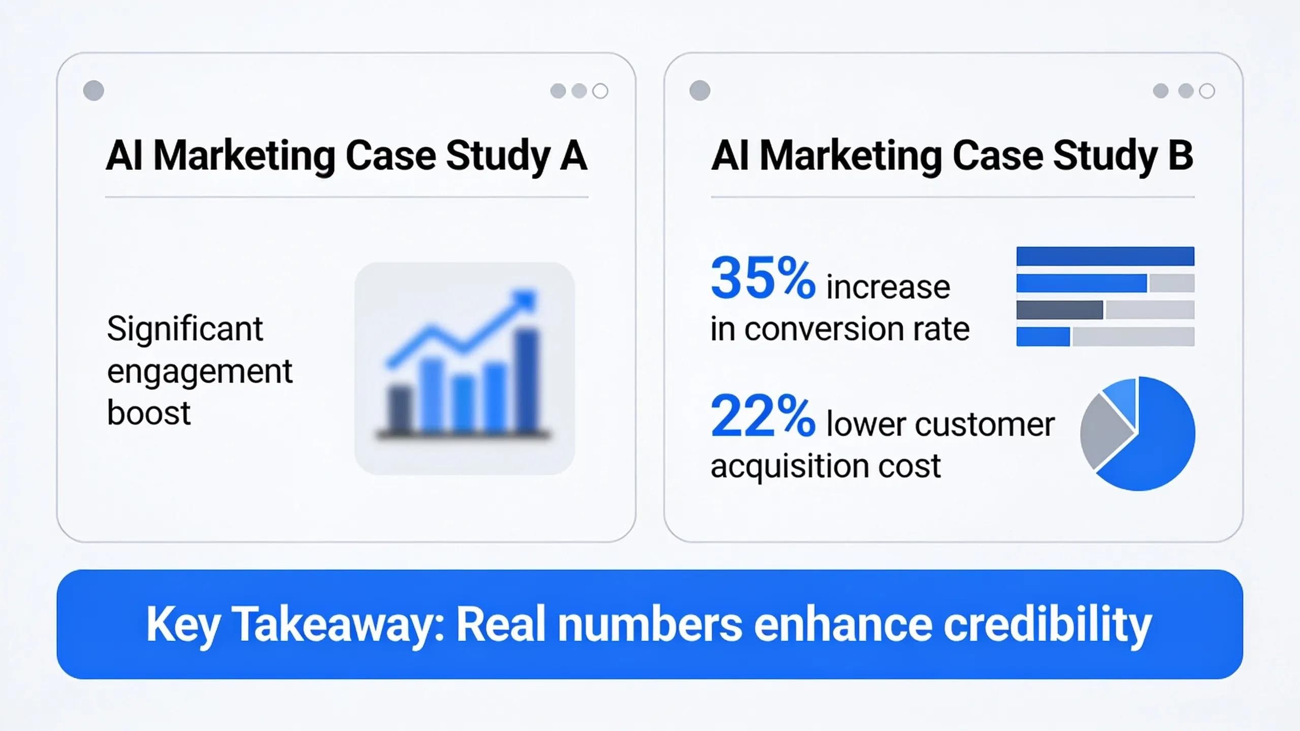 Many published AI marketing case studies stay vague and lack real numbers, making it hard